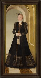 Portrait of Electress Anna by Lucas Cranach the Younger